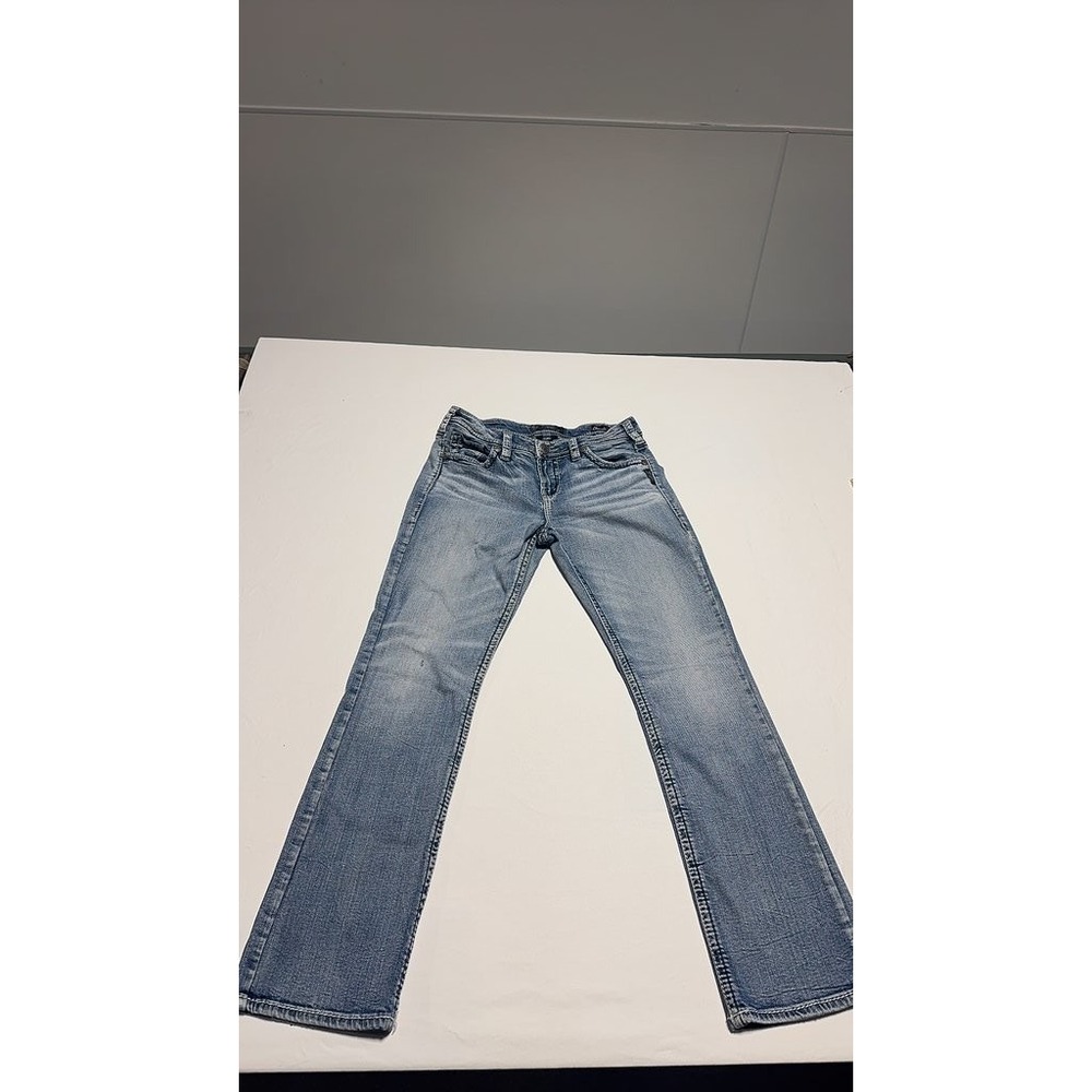 Silver Jeans Suki Womens Bootcut Jeans Light Wash W30 L31 Mid Rise Denim
